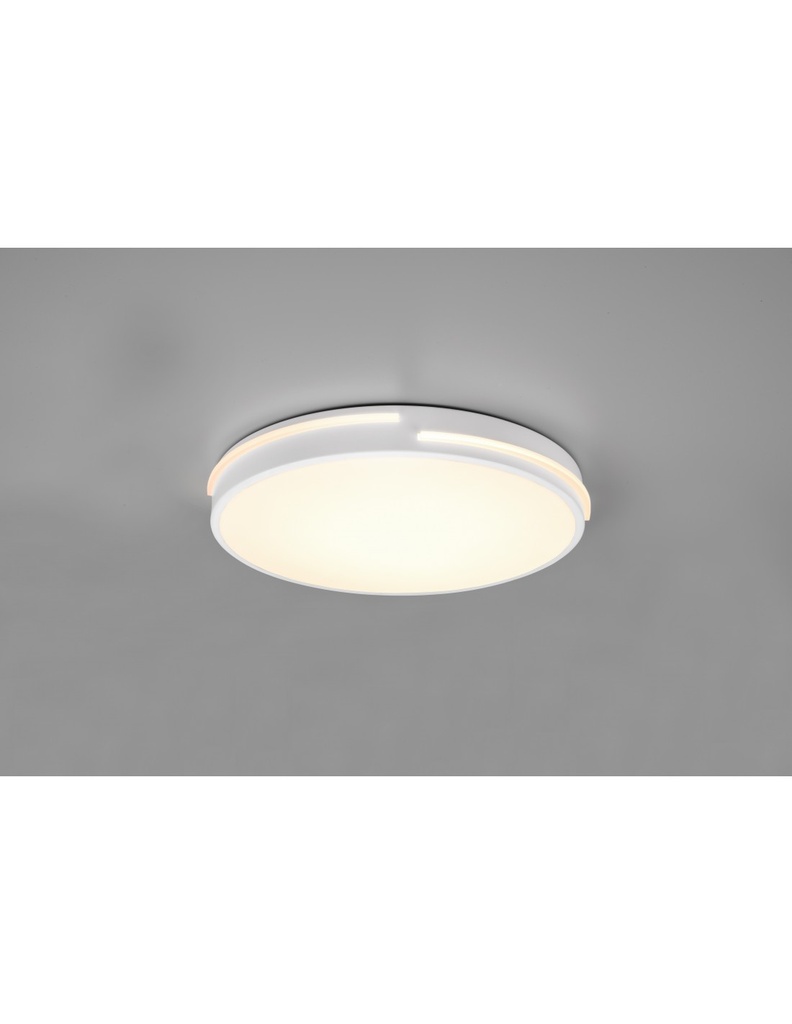 Plafoniera Moderna Bianca Led Dimmer 24w Ø40 cm
