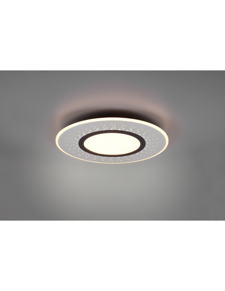 Plafoniera Moderna Verus Nichel Led Dimmer 44w