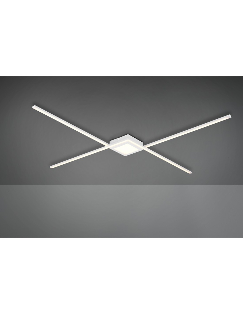 Plafoniera Oxford Bacchette X Led 4000k Bianco Opaco