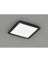 Plafoniera Quadrata Led Dimmerabile Nero IP44 30x30 cm