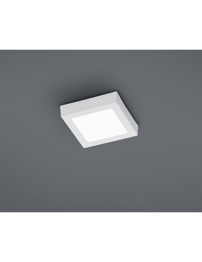Plafoniera LED Dimmerabile Bianco 18x18 cm