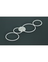 Plafoniera a LED Rondo 4 Cerchi Bianco L97 cm