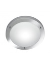 Plafoniera Rotonda Bagno Condus Cromo e Vetro Opale IP44
