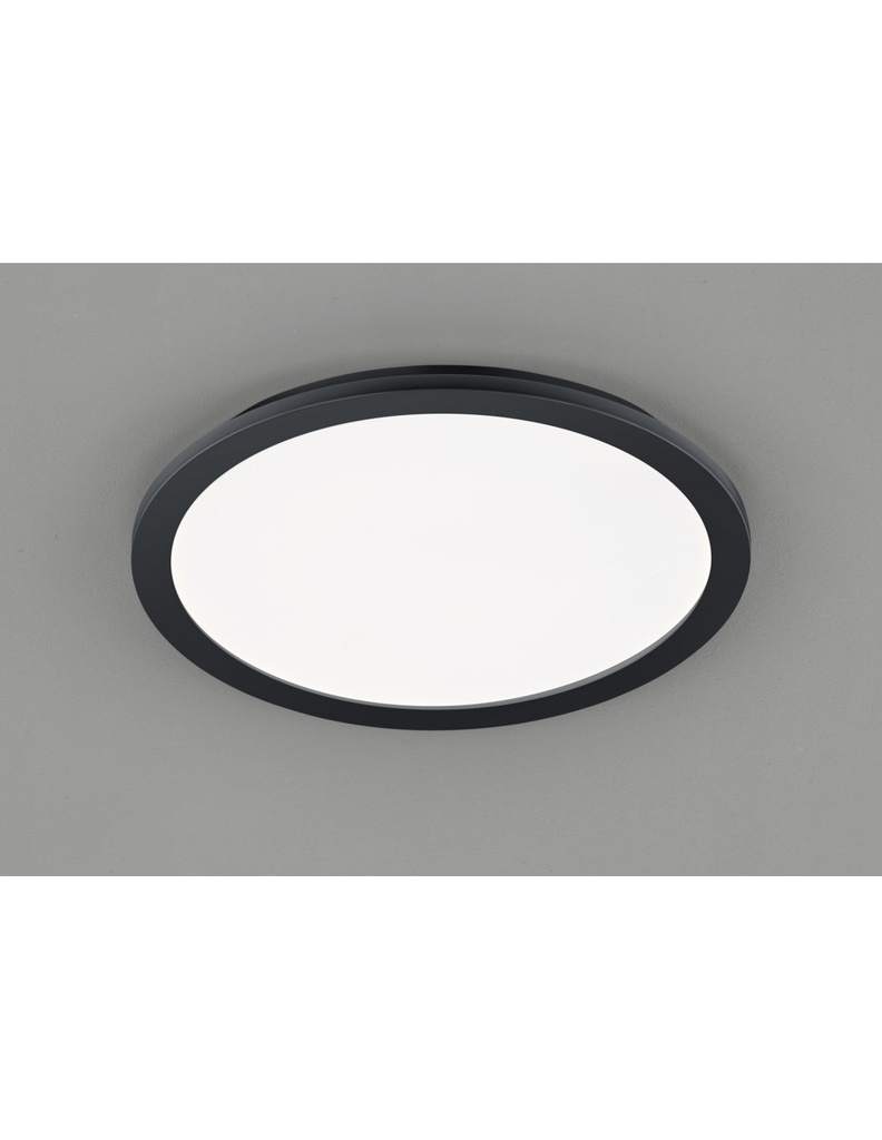 Plafoniera Rotonda LED Dimmerabile Nero Ø40 cm
