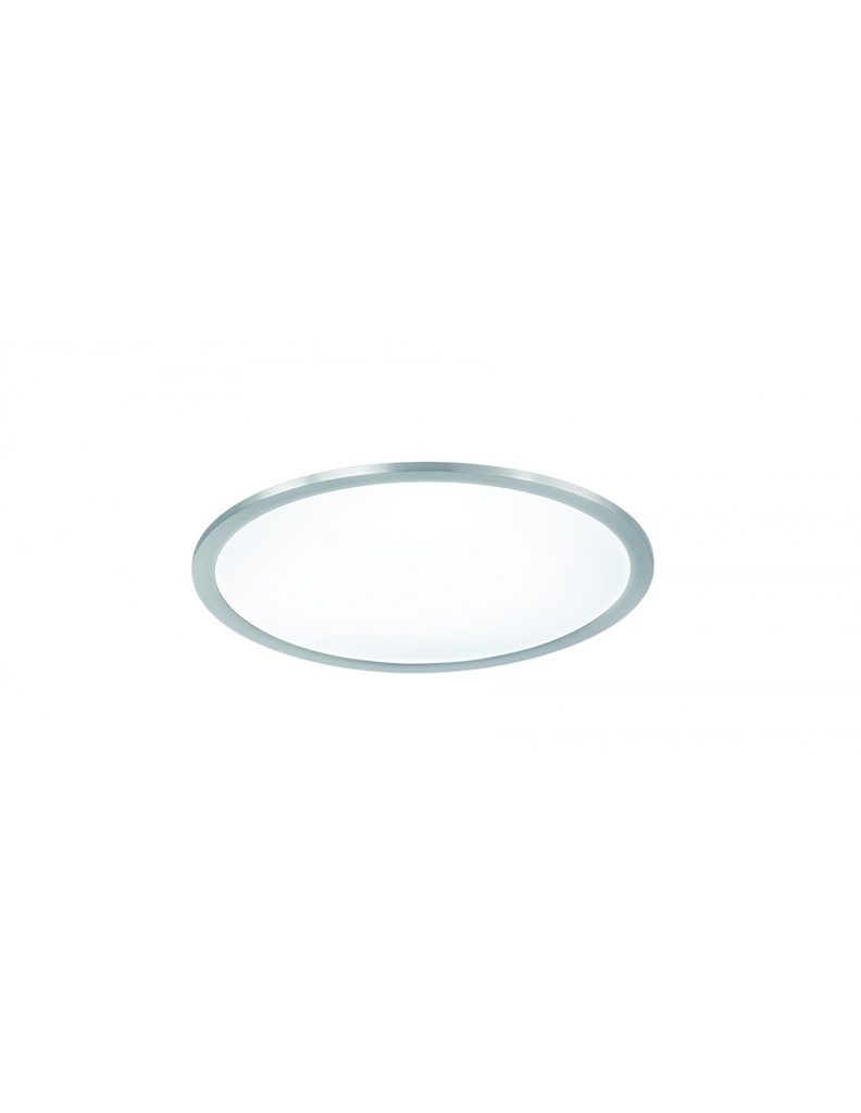 Plafoniera Rotonda Led Dimmerabile Rgbw Nichel Ø40 cm
