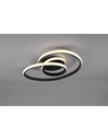 Plafoniera Led Dimmerabile Sansa Nero L53 cm Trio Lighting