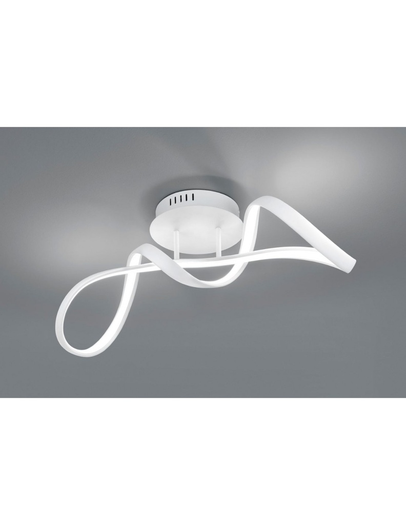 Plafoniera Soffitto Design Fiocco Bianco Led Dimmer 4000k
