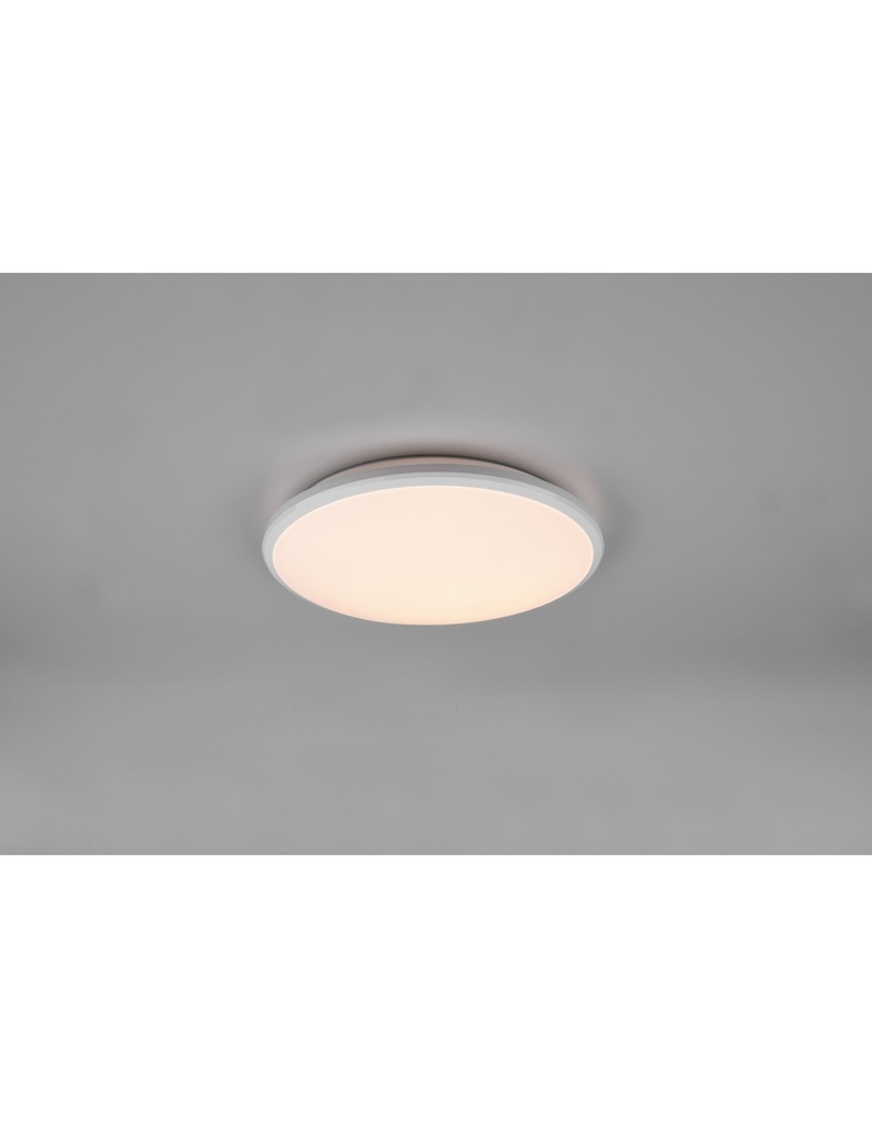 Plafoniera Soffitto Rotonda Moderna Led 4000k Dimmer Limbus Bianco Trio Lighting