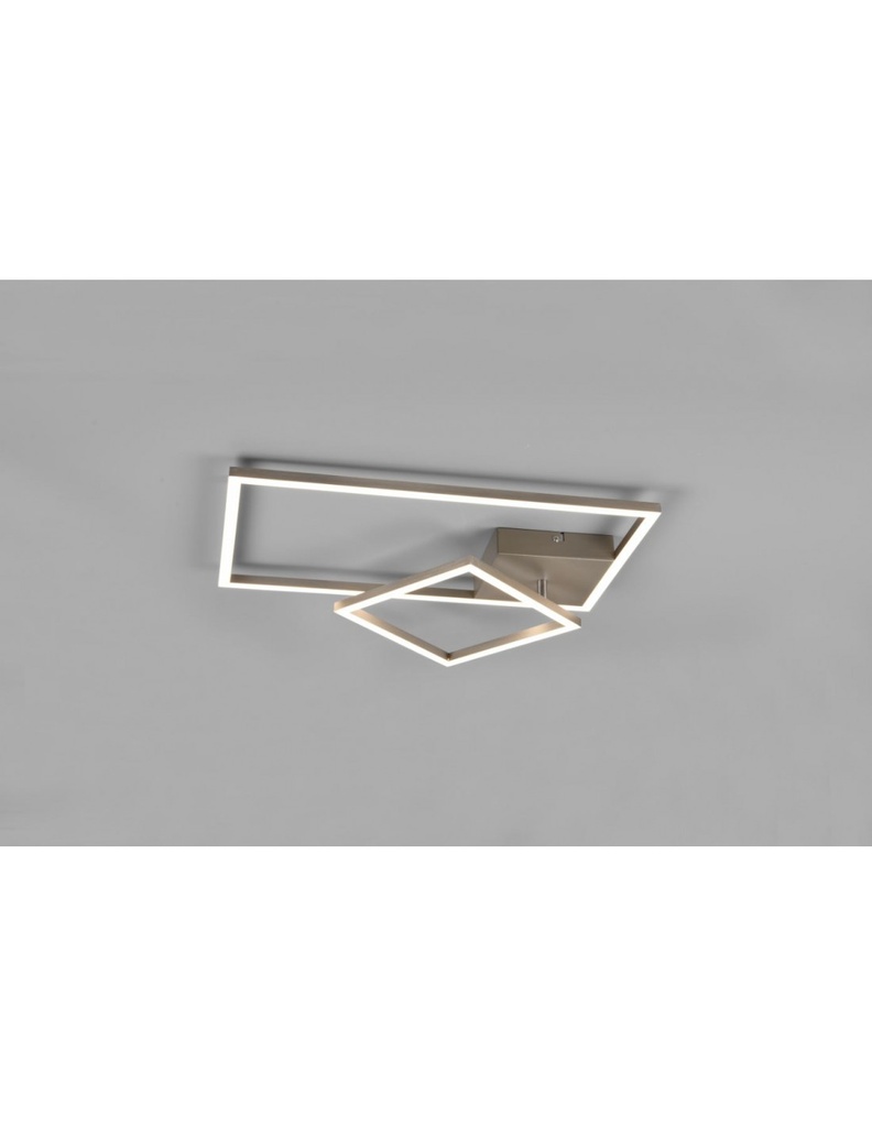 Plafoniera Inclinabile Nichel Led Dimmer 4000k