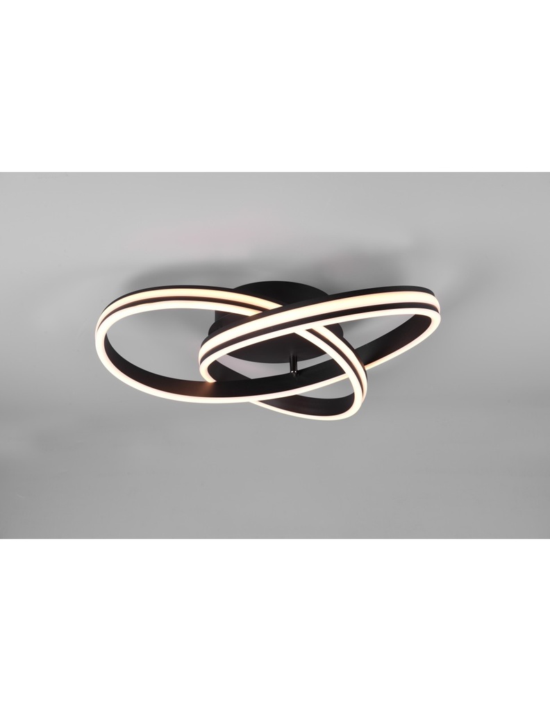 Plafoniera Ultramoderna Yara Nero Led Dimmer
