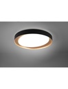 Plafoniera LED Dimmerabile Ø48 cm Nero e Oro