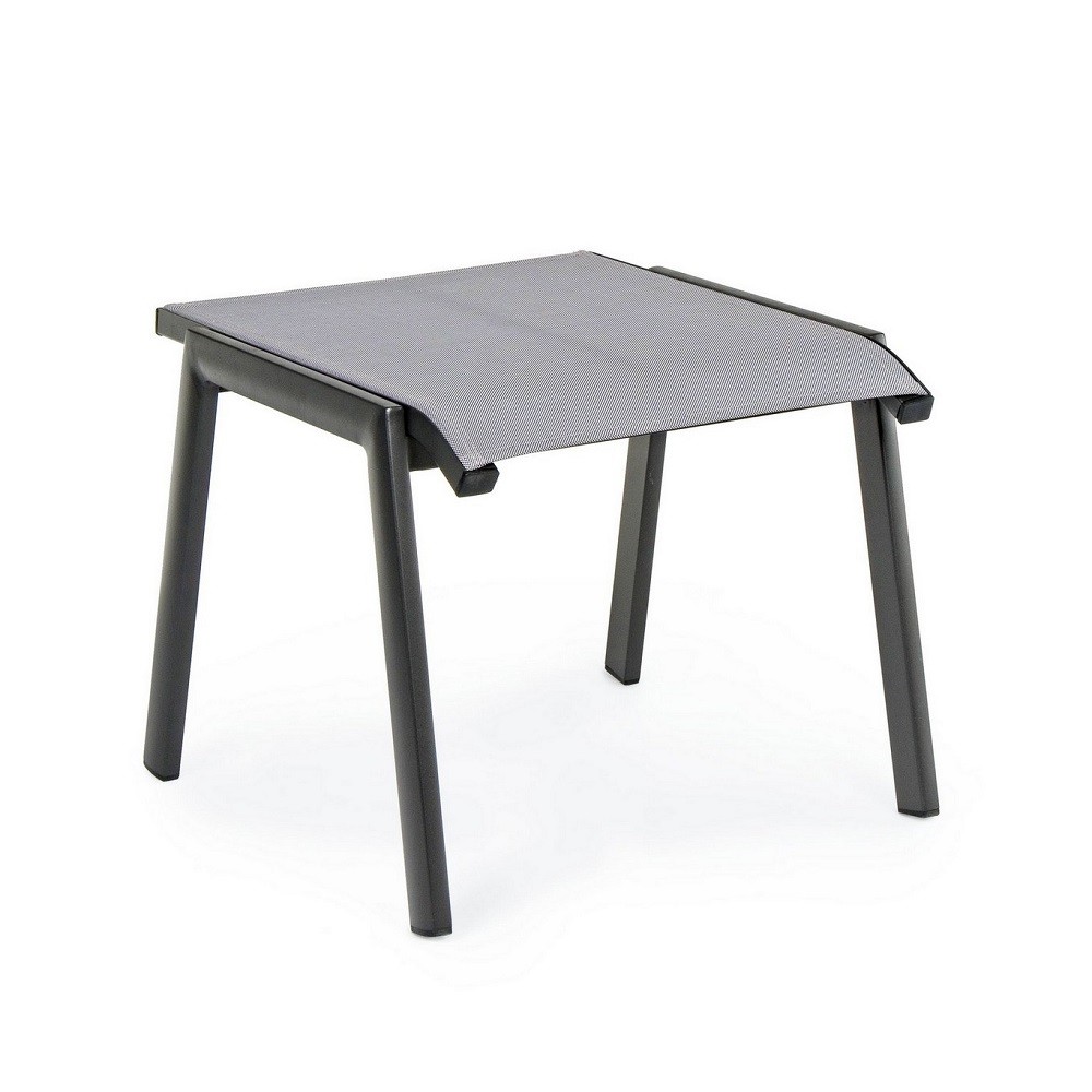Poggiapiedi arredo giardino alluminio antracite Cruise cm 53 x 51 x 44