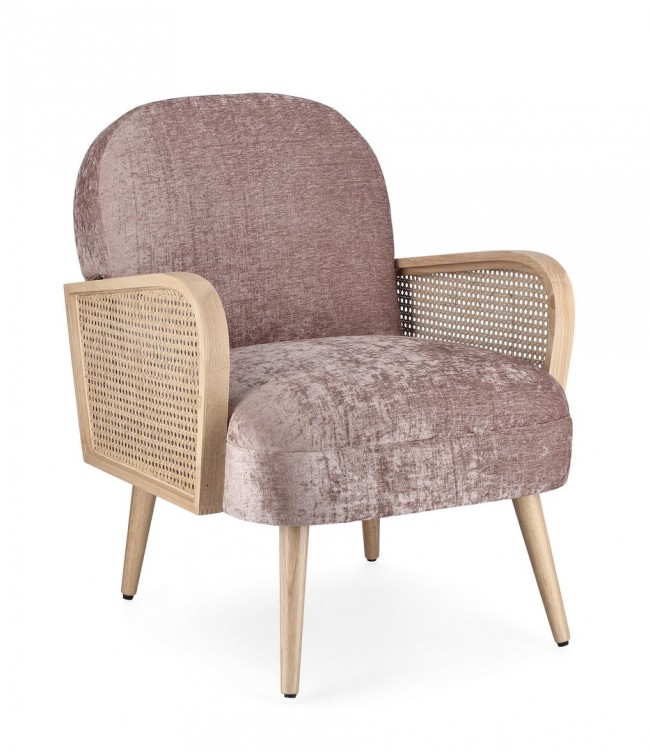 Poltrona Dalida Old Rose - Eleganza, Comfort e Tocco di Natura