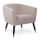 Poltrona rivestita stile atmosphere - Dimensioni: 74x71x71 cm