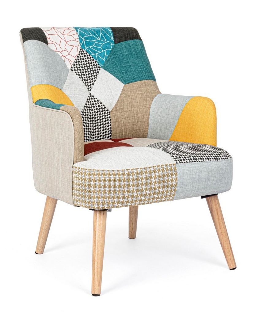 Poltrona tessuto patchwork Galatea