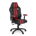 Poltrona ufficio con braccioli Spider rosso in similpelle - 63x64,5x111/121 cm