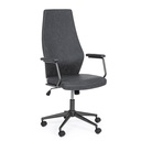 Poltrona ufficio schienale alto similpelle nero Jamie - Design ergonomico e regolabile in altezza