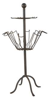 Portabottiglie piedistallo in ferro cm. 46,5 x 46,5 h 85