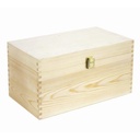 Portabottiglie in legno naturale per 4 bottiglie - 35x20x18 cm