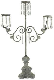 Candelabro Maxi a 3 Braccia - Dimensioni: 41 x 15 x 75,5 cm