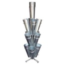 Portafiori Metallo 13 Posti 4 Piani cmø46 x 46 x h150