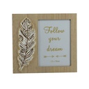 Portafoto da tavolo rettangolare in legno plume cm23,5x2,5h21,5