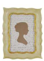 Portafoto sagomato verde - 15x1,7x19,5 cm