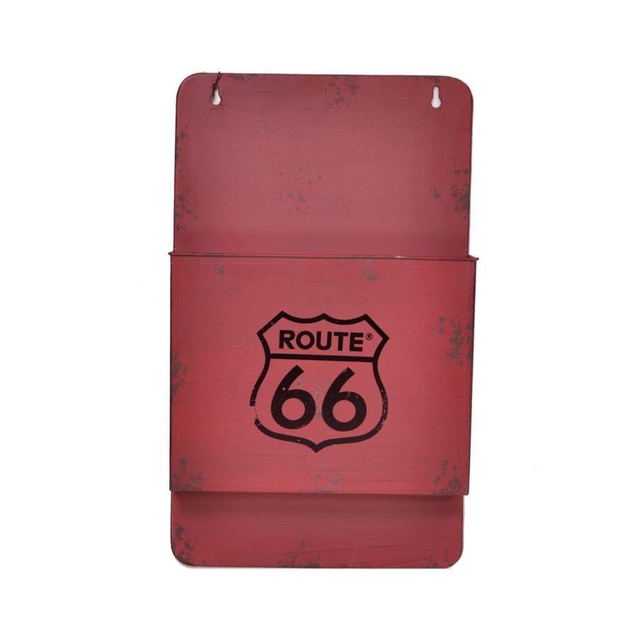 Portalettere Rosso in Metallo Bristol - 25x8x42 cm