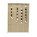 Portamemo in legno lignum rettangolare cm27x2,5h36