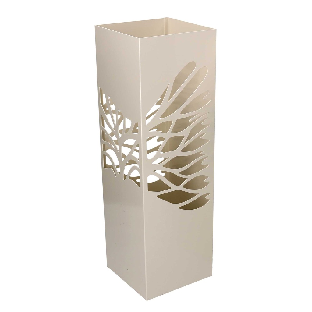 Portaombrelli Metallo Albero Crema Quadro 15,5x15,5 cm