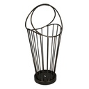 Portaombrelli in metallo bronzo scuro tondo 32x30 cm, altezza regolabile da 52 a 70 cm