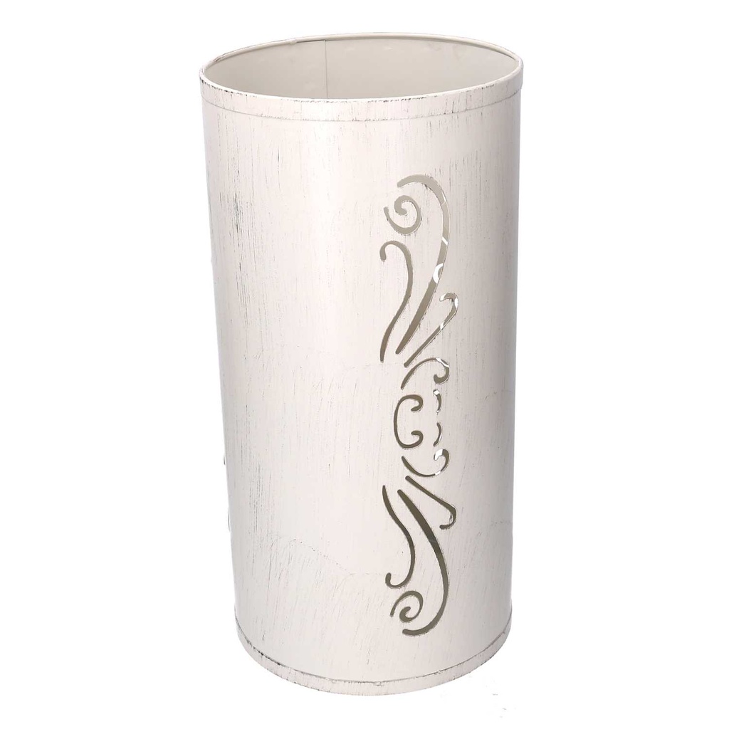 Portaombrelli Metallo Crema Tondo 24x48 cm