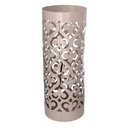 Portaombrelli Metallo Cuori Tortora Tondo 19x49 cm