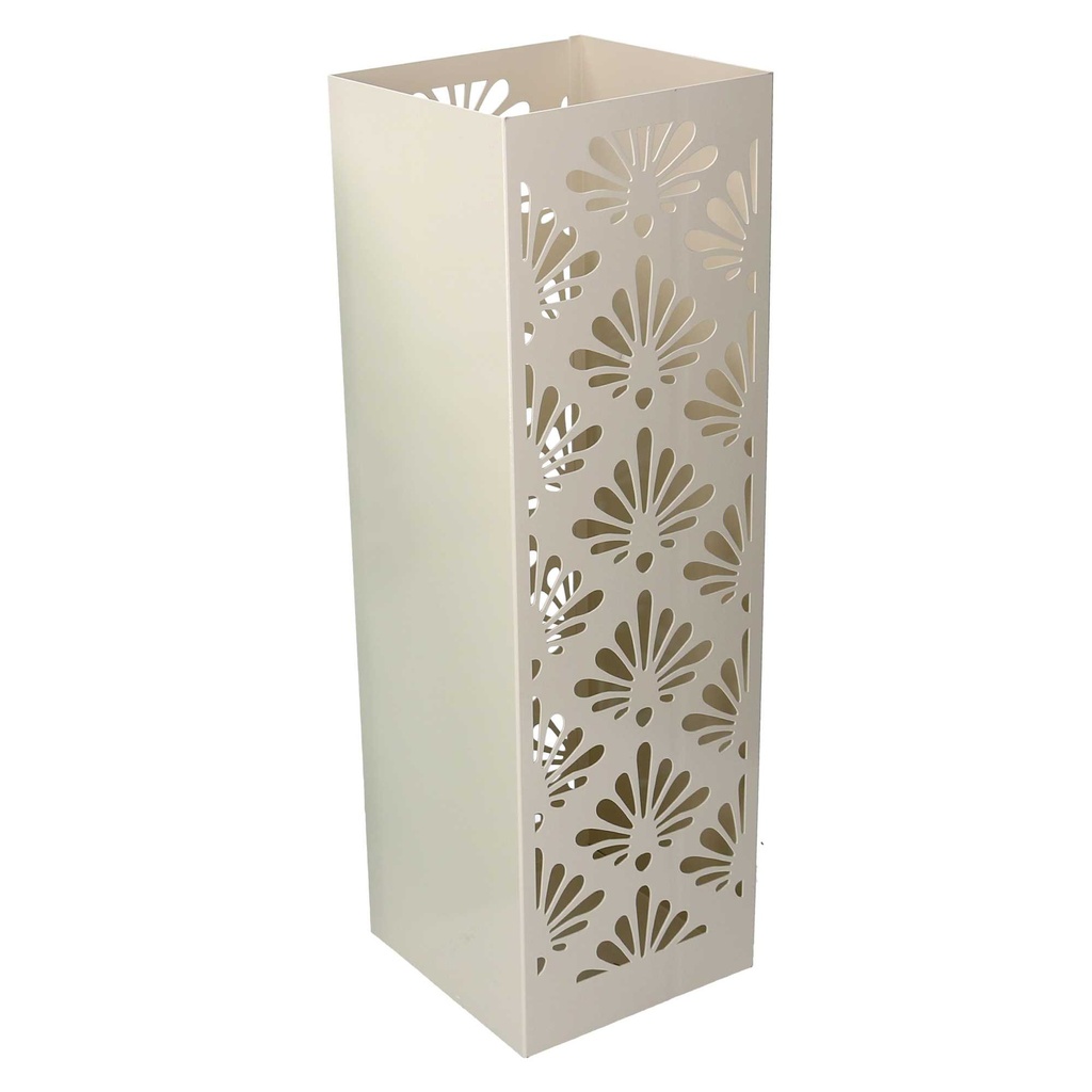 Portaombrelli Metallo Damasco Crema Quadro 15,5x15,5 cm