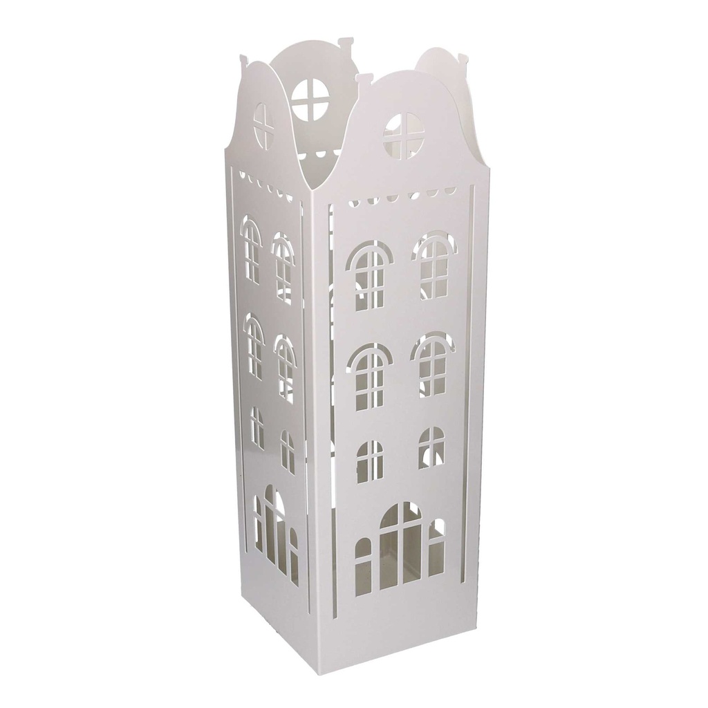 Portaombrelli Metallo Palazzo Bianco Quadro 15,5x15,5 cm