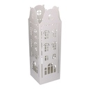 Portaombrelli Metallo Palazzo Bianco Quadro 15,5x15,5 cm