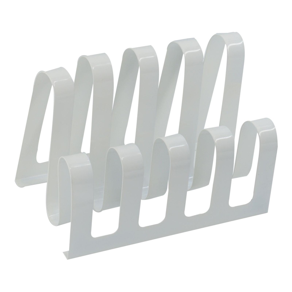 Portariviste metallo bianco 4 posti 31x19h22