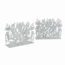 Portariviste Metallo Posate 1-2 Bianco 35x12h26