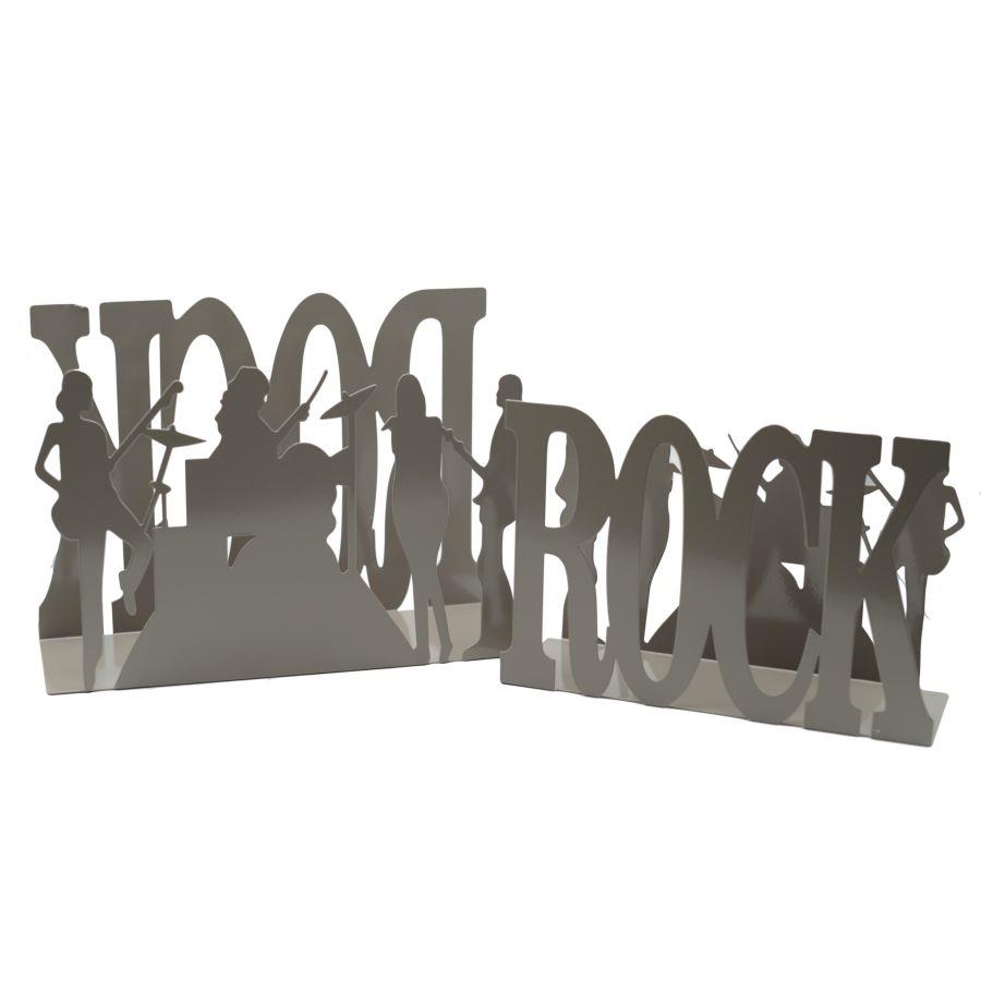 Portariviste in metallo rock 1-2 tortora cm35x12h24