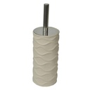 Portascopino Ceramica Bianco Onde Tondo 10.5x22/32 cm