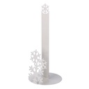 Portascottex metallo fiocco neve biancotondo ø15x33 cm