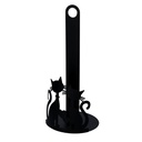 Portascottex Metallo Gatti Nero Tondo 15x33 cm