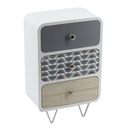 Portatutto in legno con 3 cassetti rettangolare cm20x12h31,5