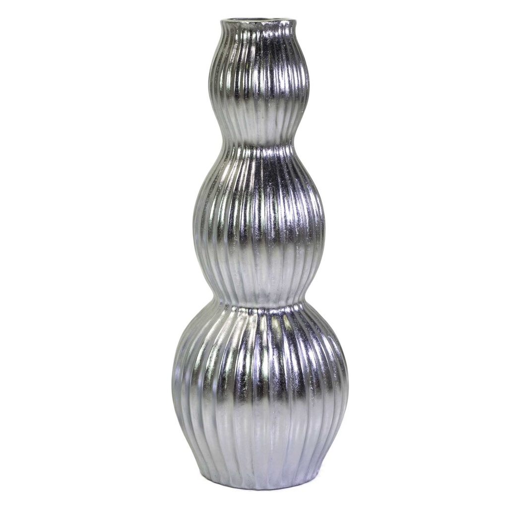 Portavaso in resina argento ø45x120 cm