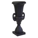 Portavaso Nero Opaco in Resina - 51x51x121 cm