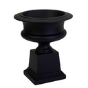 Portavaso Nero Opaco in Resina - 58x58x67 cm