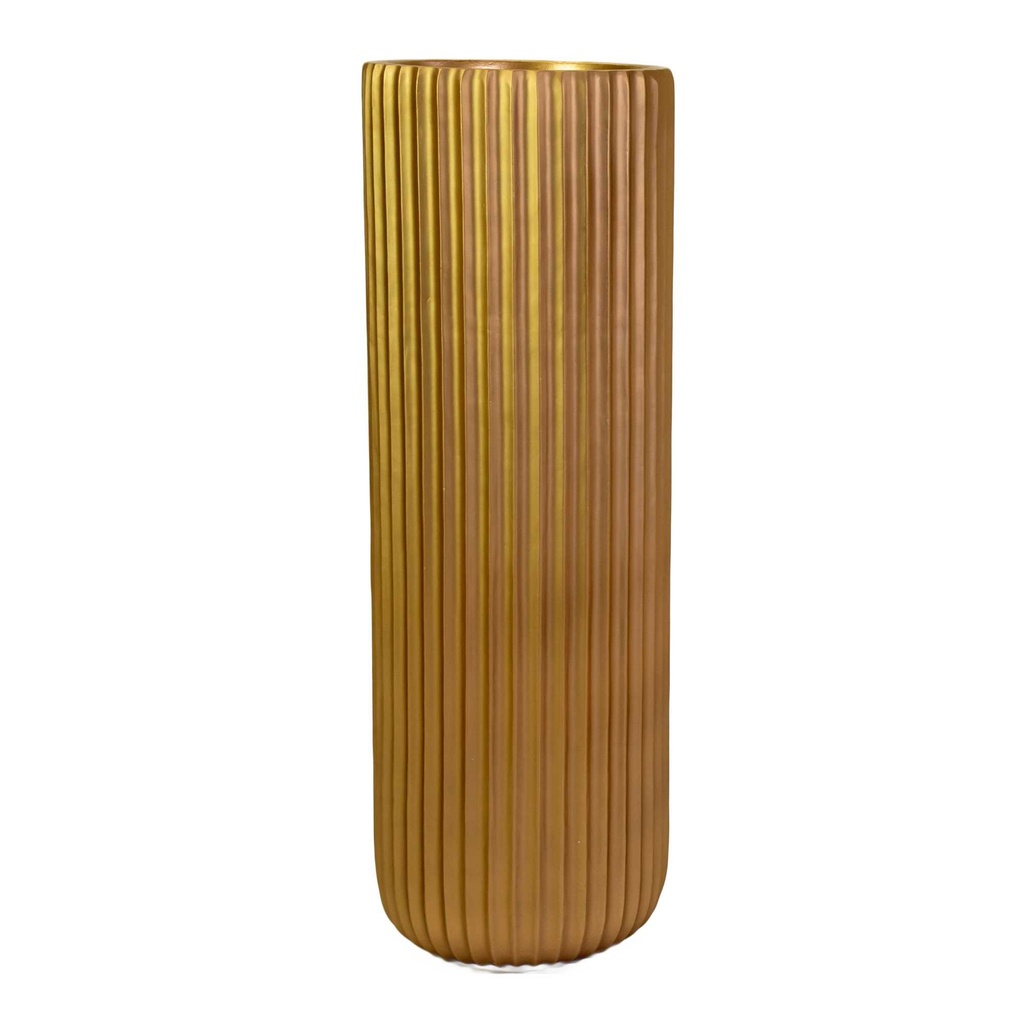 Portavaso in resina oro opaco ø40x120 cm