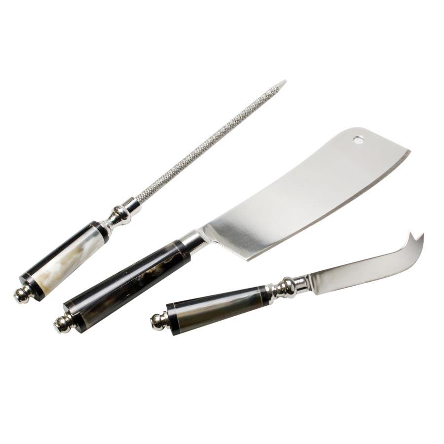 Set di 3 Coltelli da Tavola, Dimensioni 22/30 cm