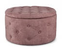 Pouf Cont. P.Scarpe Ernestine Dark Rose - Pouf con Tasche Porta Scarpe