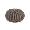 Pouf intrecciato grigio scuro bizzotto cm 80